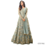 Beautiful Net Embroidered Semi Stitched Suits