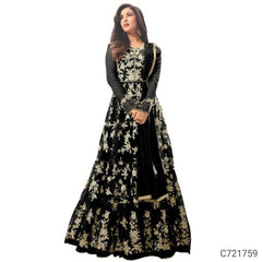 Beautiful Net Embroidered Semi Stitched Suits