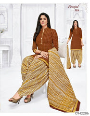 Stunning Cotton Printed Patiala Suits