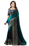 AYSIS GEORGETTE SAREE (LISANAVY-AYSIS9_NAVY BLUE)