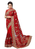 AYSIS SAREE HALF&HALF (SHAGUNRED-15SAREE_RED)