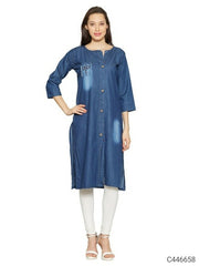 Authentic Denim Embroidered Kurtis