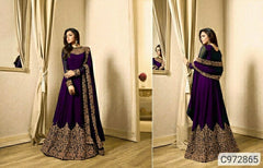 Georgette Embroidered Anarkali Suits