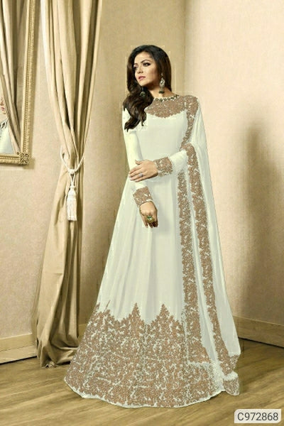 Georgette Embroidered Anarkali Suits