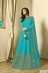 Georgette Embroidered Anarkali Suits