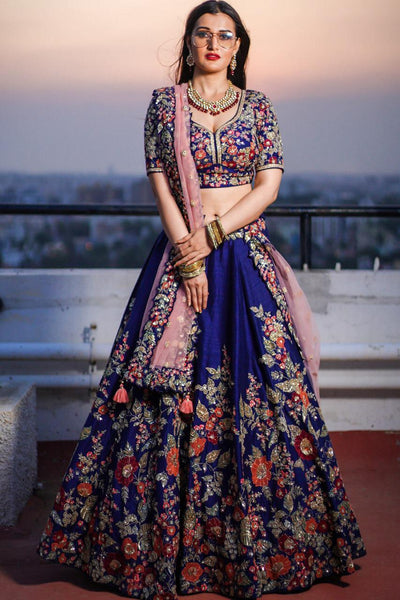 Amazing Blue Colour Designer Lehenga Choli