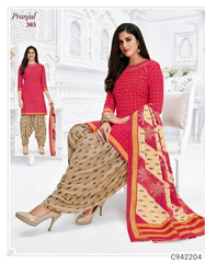 Stunning Cotton Printed Patiala Suits